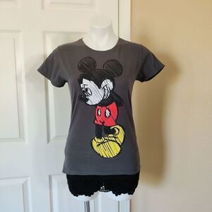 Disney gray Mickey Mouse graphic tee sz M